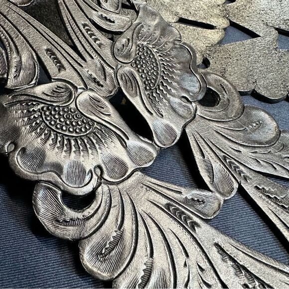 Ralph Lauren Collection * Spring 13 Black Western Tooled Leather Contour Belt - Picture 5 of 17